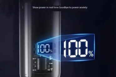 Rechargeable Electric Nose Hair Trimmer with 360° Rotating Head & LED Digital Display